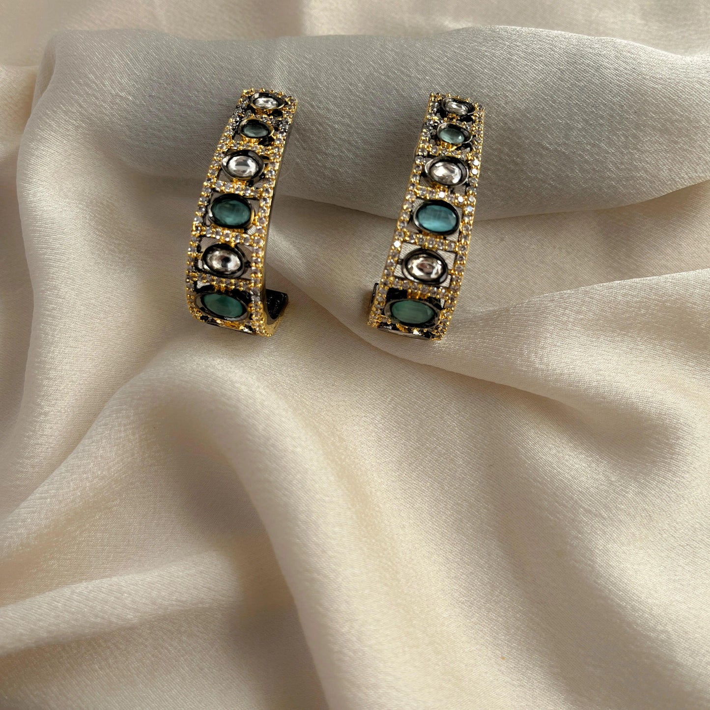 Cubic Zirconia Earrings-10017 - Jewelit