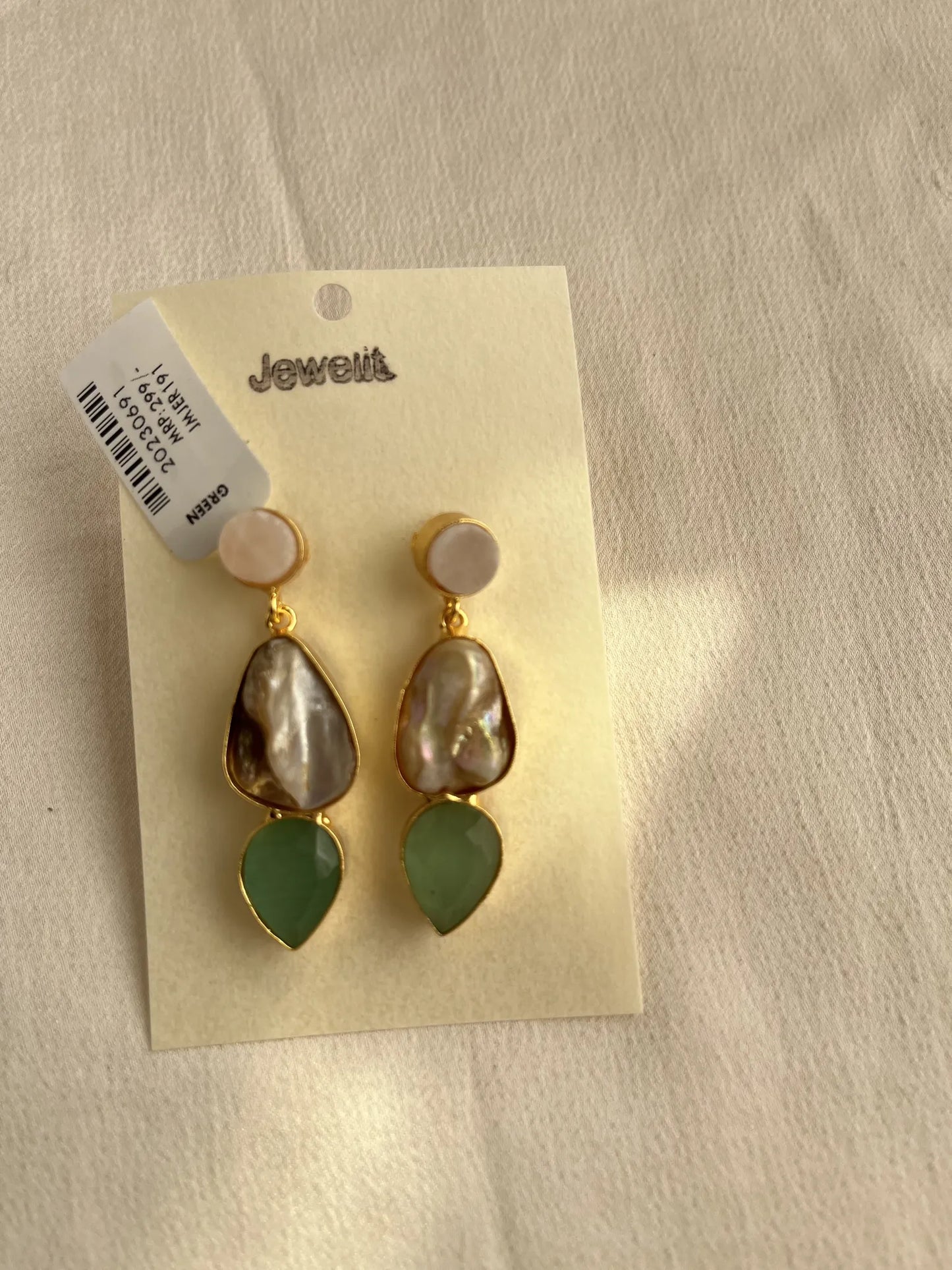 Gold Spirited 18K Plated Contemporary Earrings 10075