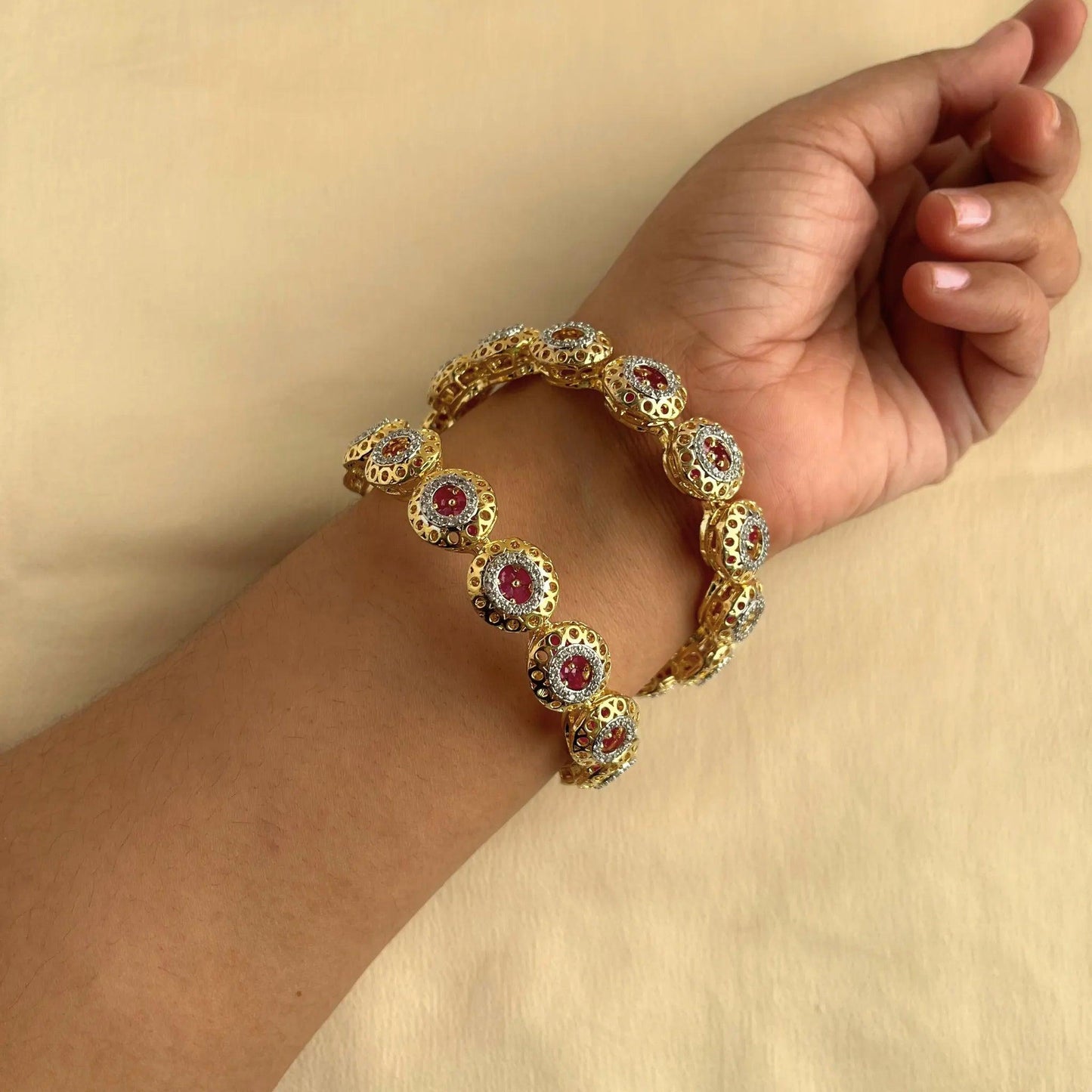 Cubic Zirconia Bangles 10019