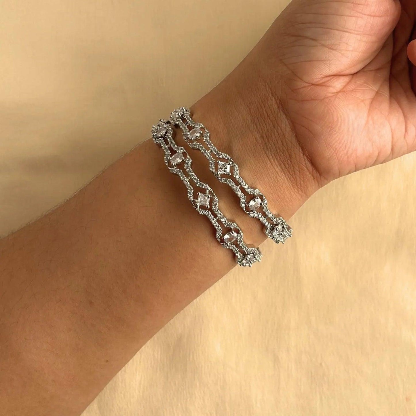 Cubic Zirconia Bangles 10010