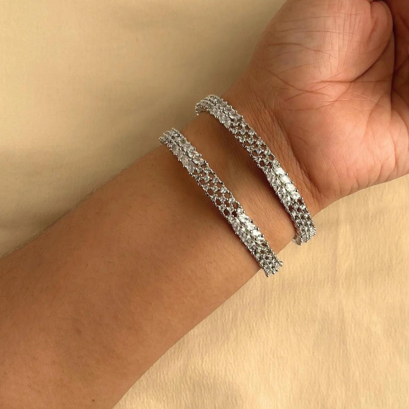 Cubic Zirconia Bangles 10011