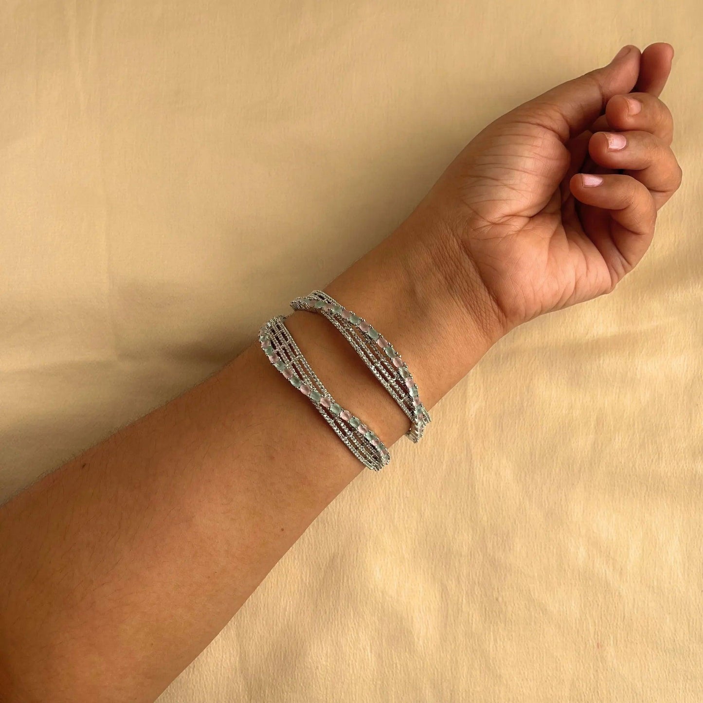 Cubic Zirconia Bangles 10008