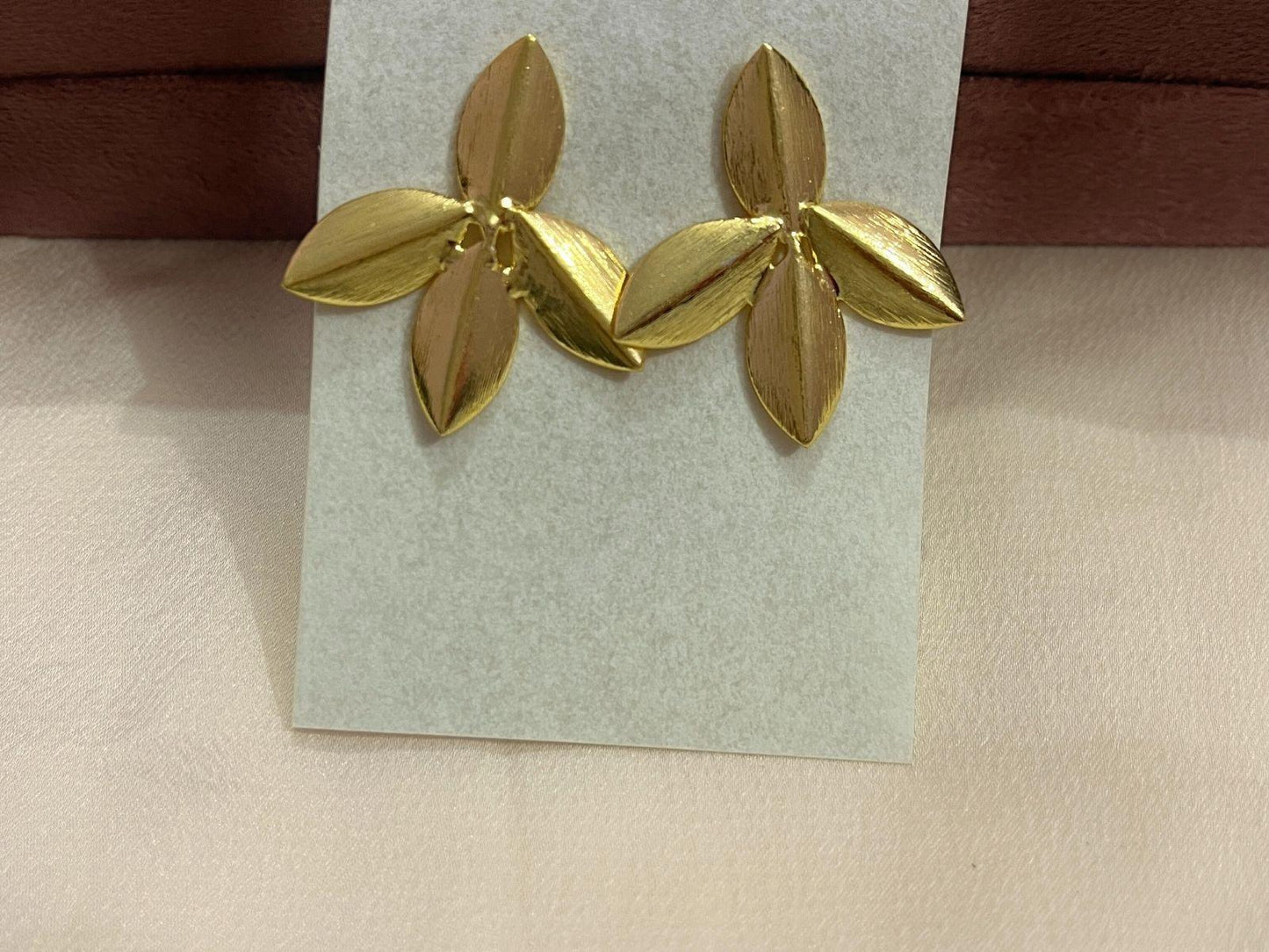 Gold Spirited 18K Plated Contemporary Earrings 10033