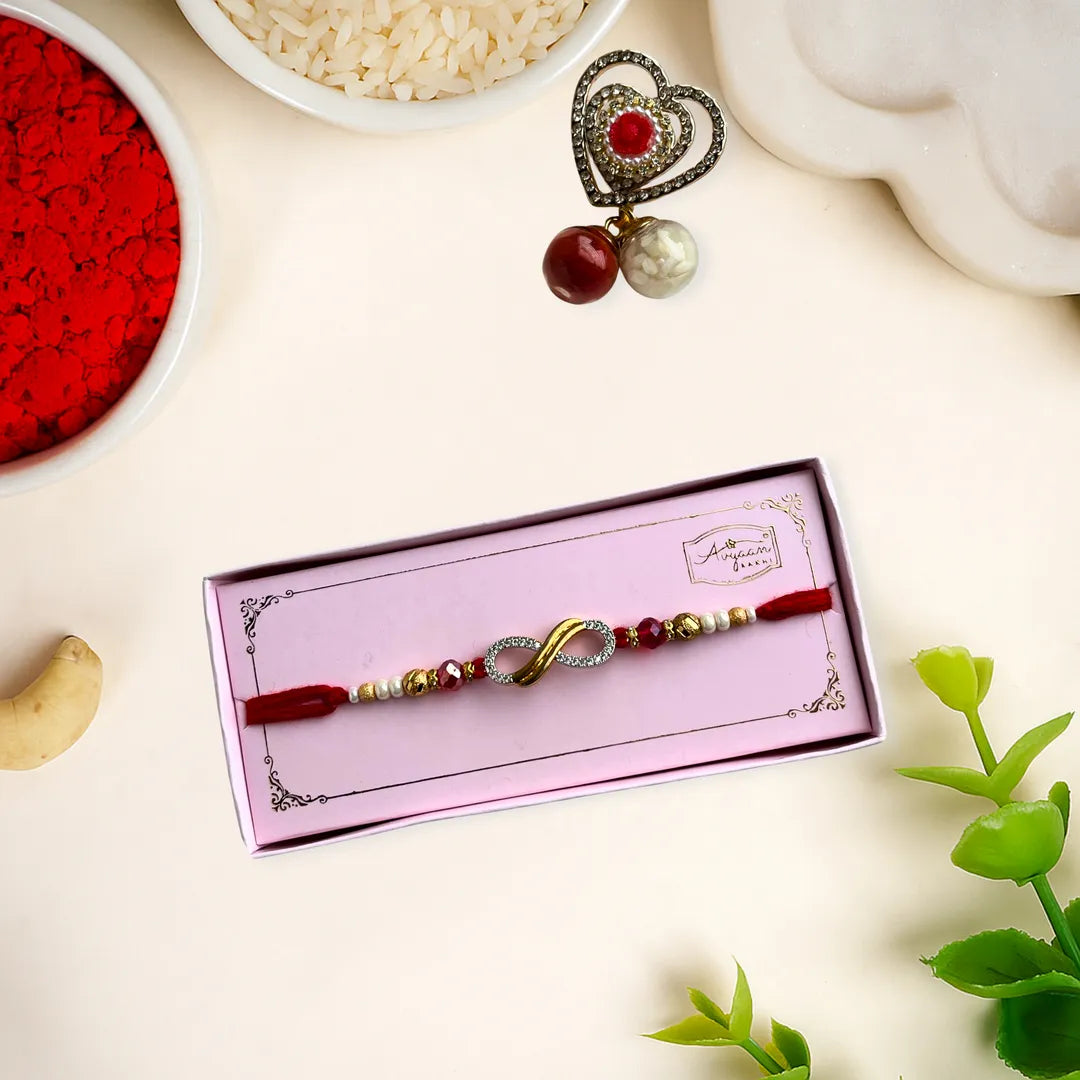Infinity American Diamond Rakhi