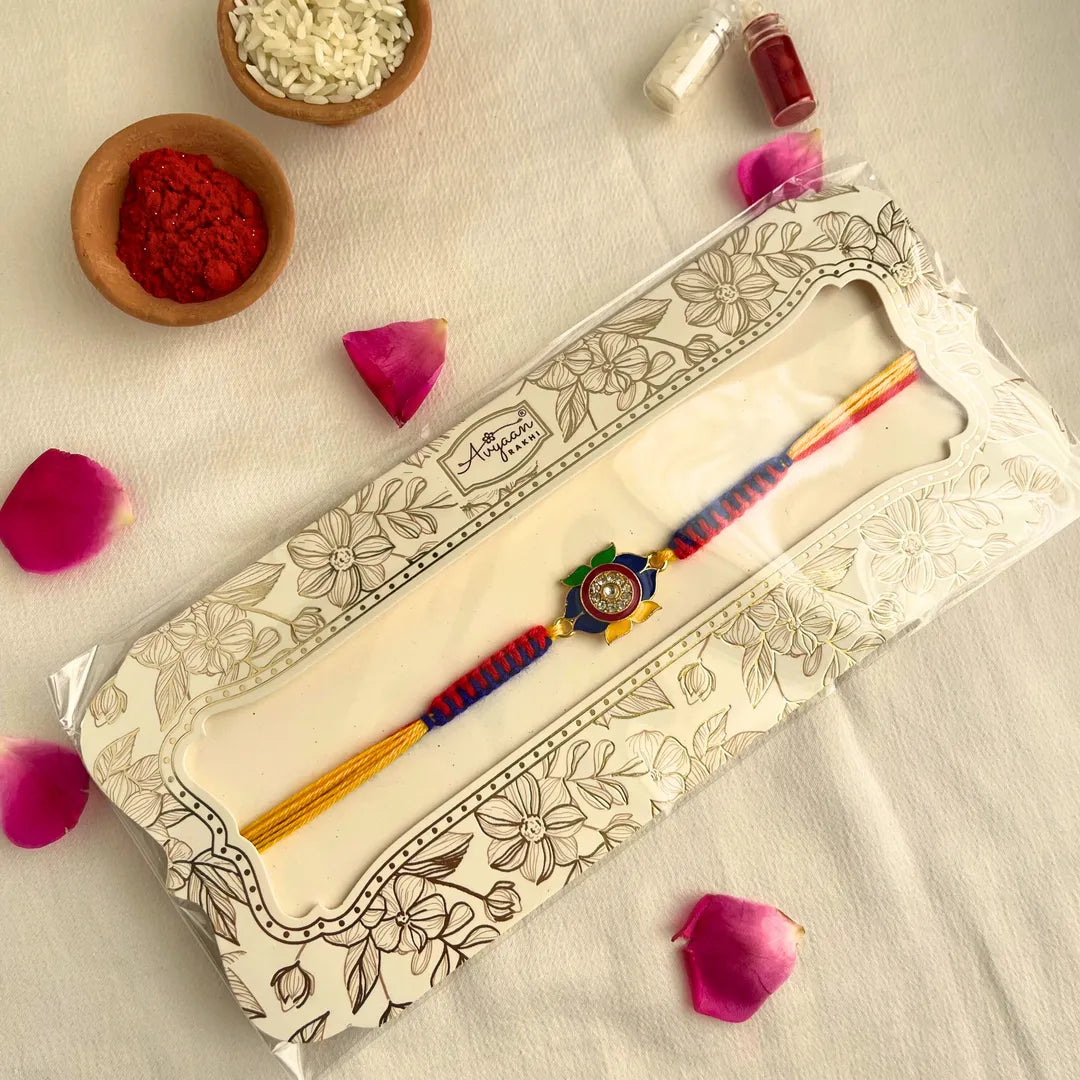 Knot Meenakari Mauli Rakhi