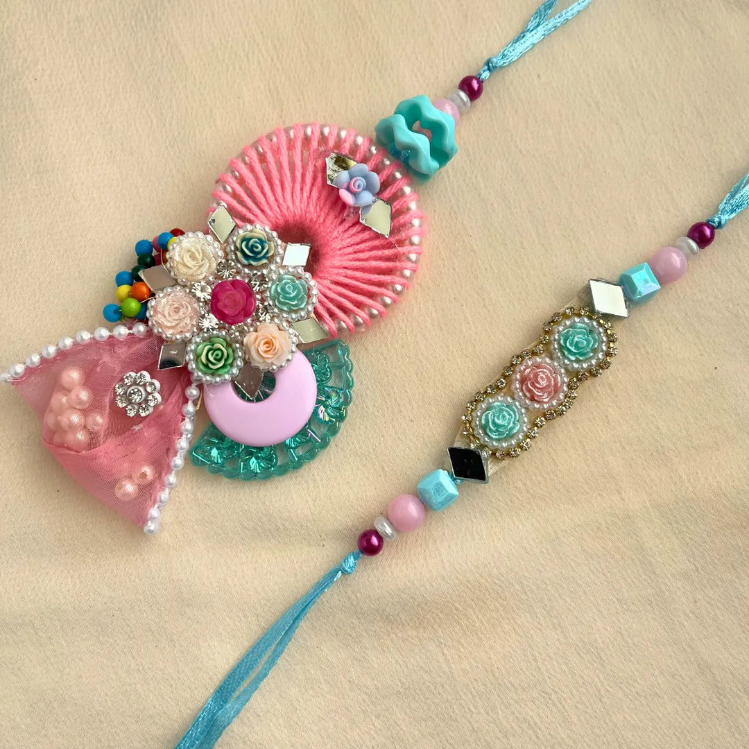 Pastel Pearl Lumba Rakhi Set