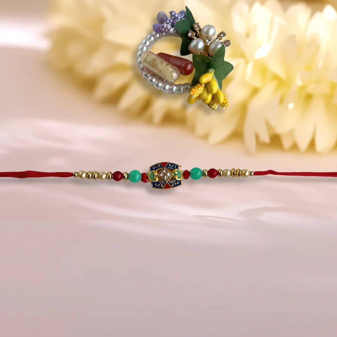 Thewa Work Traditional Rakhi