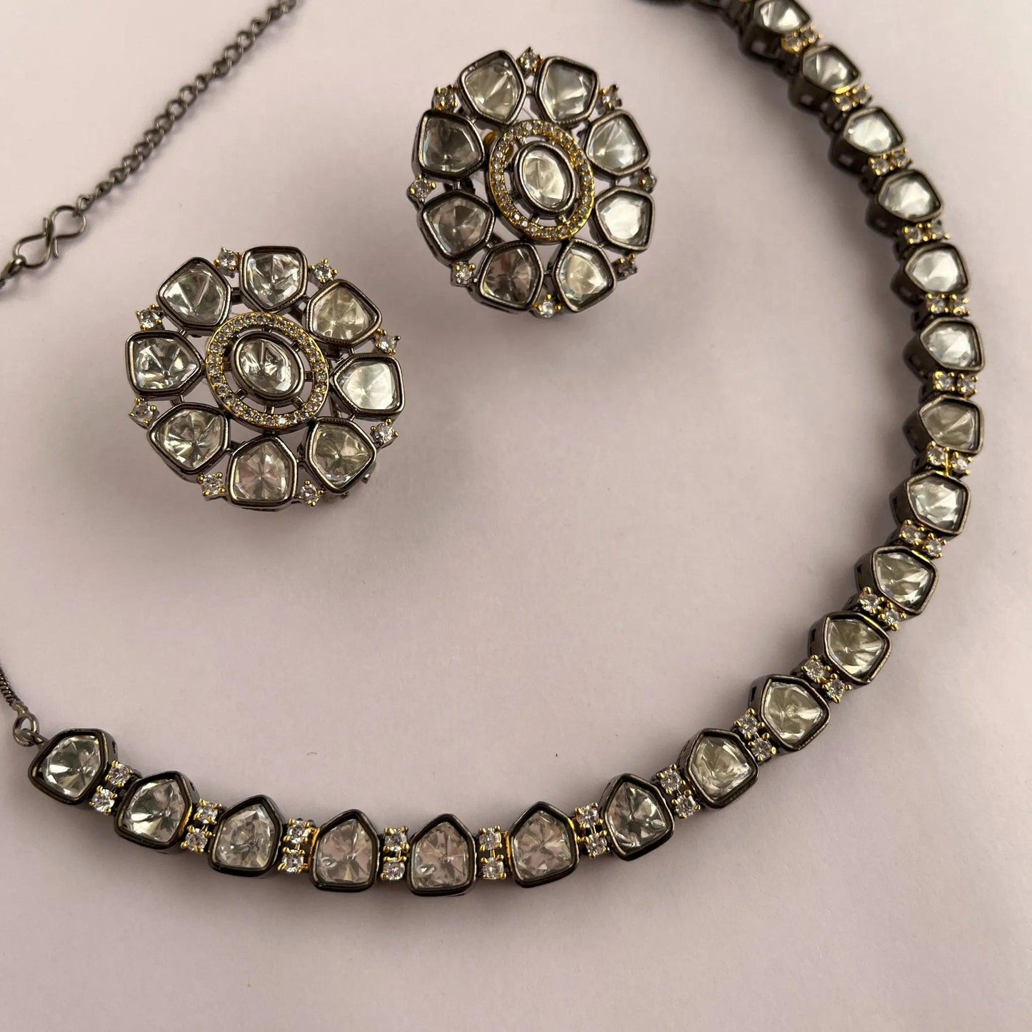 Kundan Necklace Set 1011 - Jewelit