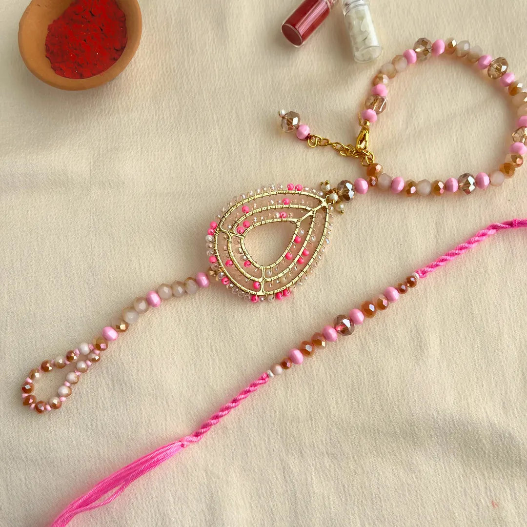 Bracelet Crystal Lumba Rakhi Set