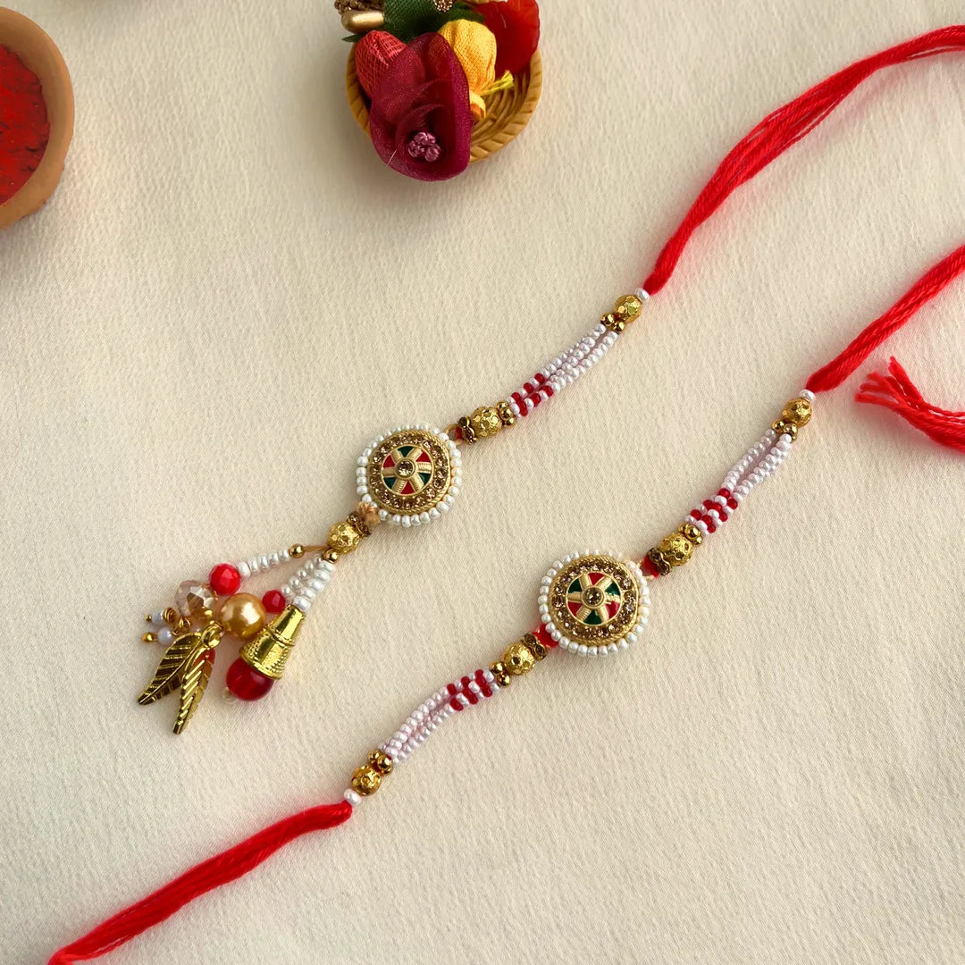 Pearl Lumba Rakhi Set