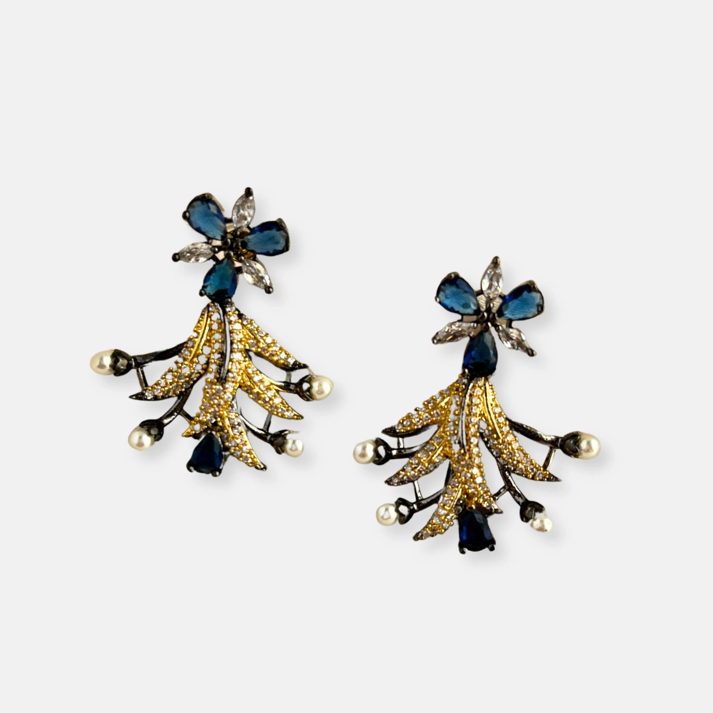 Cubic Zirconia Earrings-10022 - Jewelit
