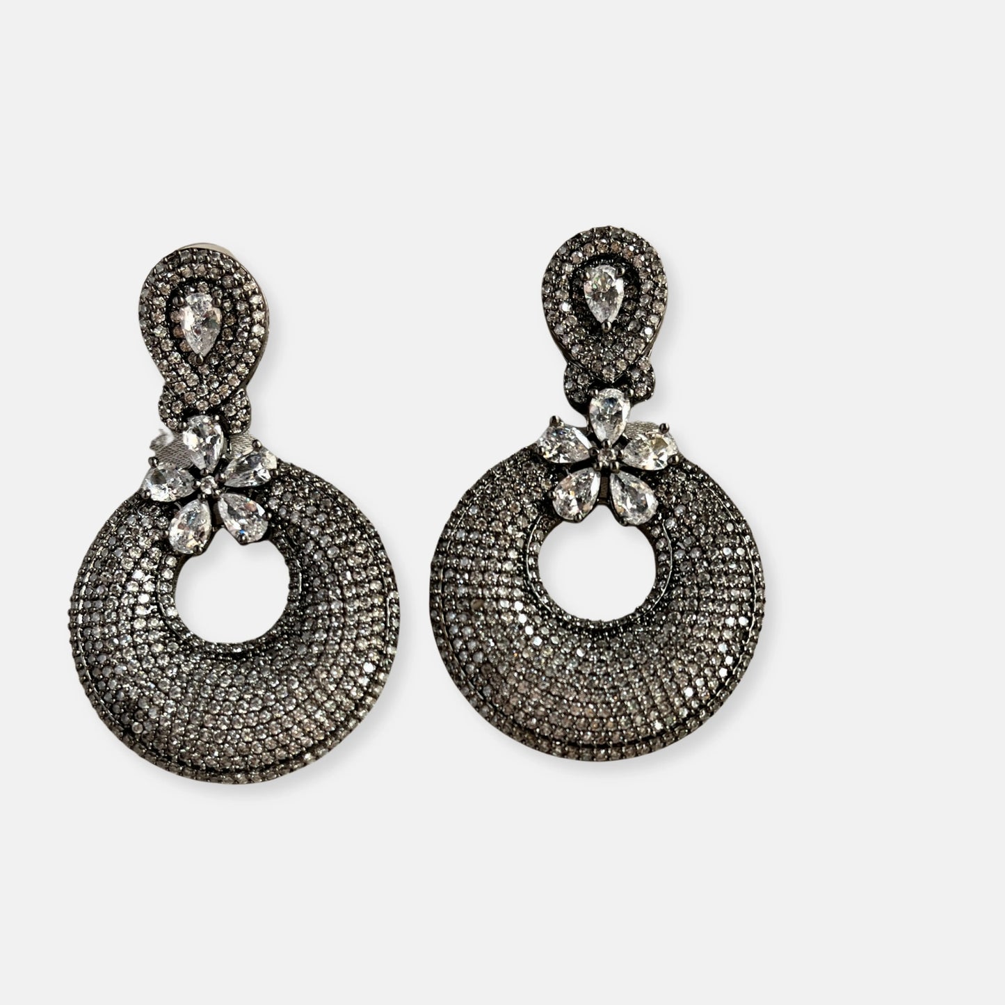 Cubic Zirconia Earrings-10016 - Jewelit