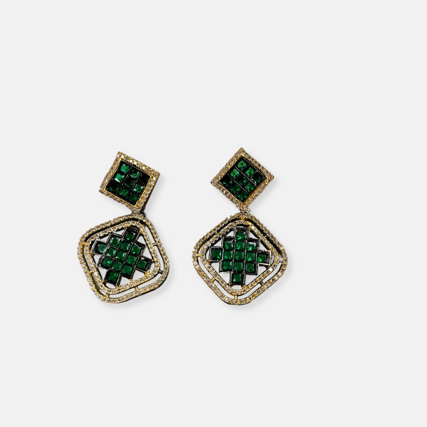 Cubic Zirconia Earrings-10014 - Jewelit