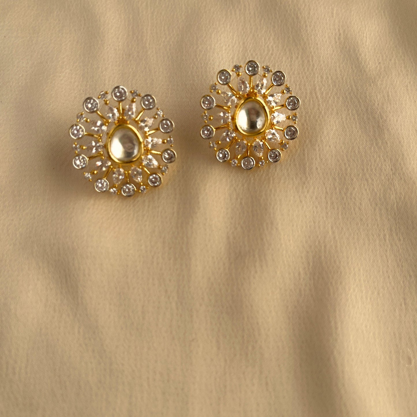 Big Kundan Studs 10003 - Jewelit