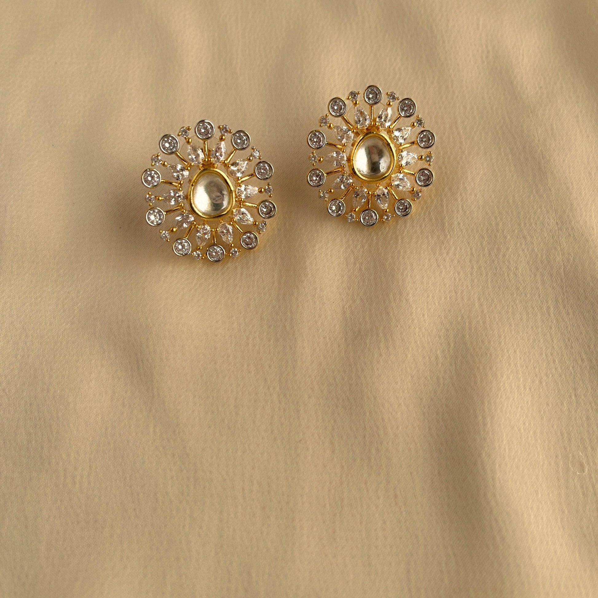Big Kundan Studs 10003 - Jewelit