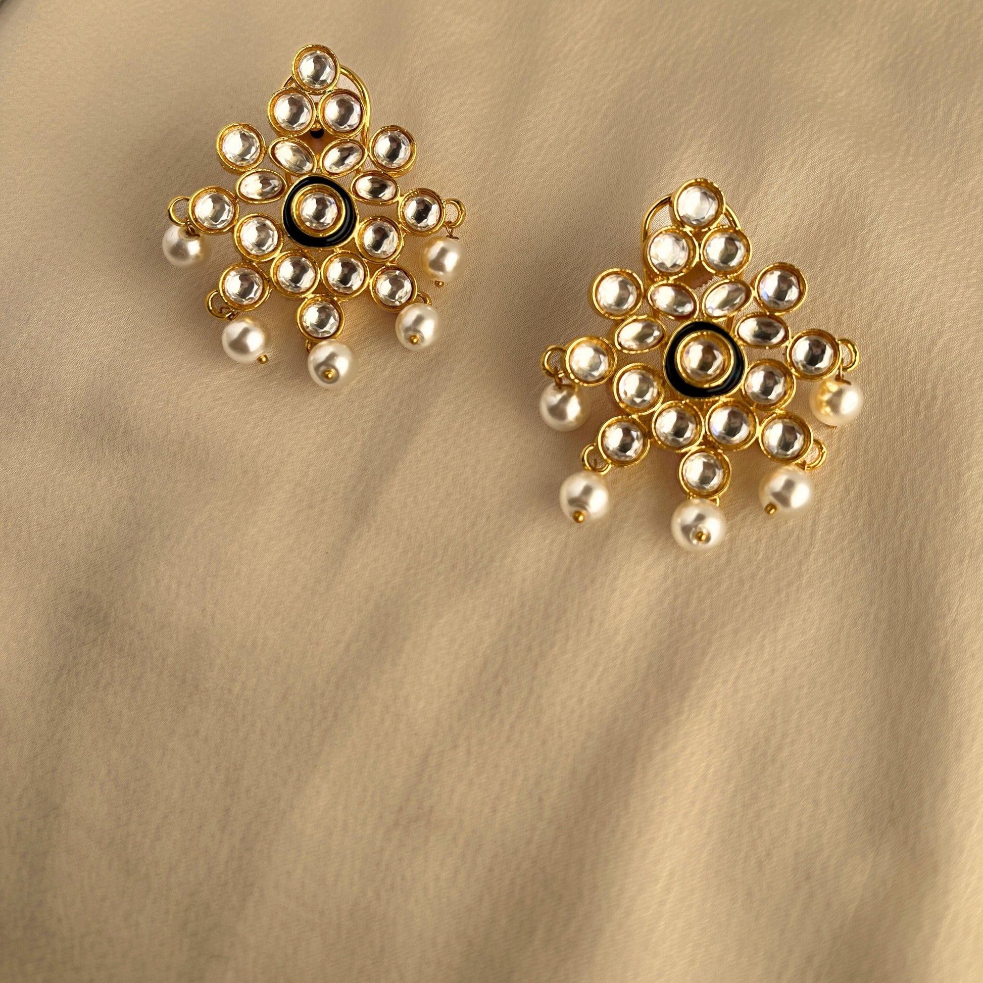 Kundan Stud Earring-10004 - Jewelit