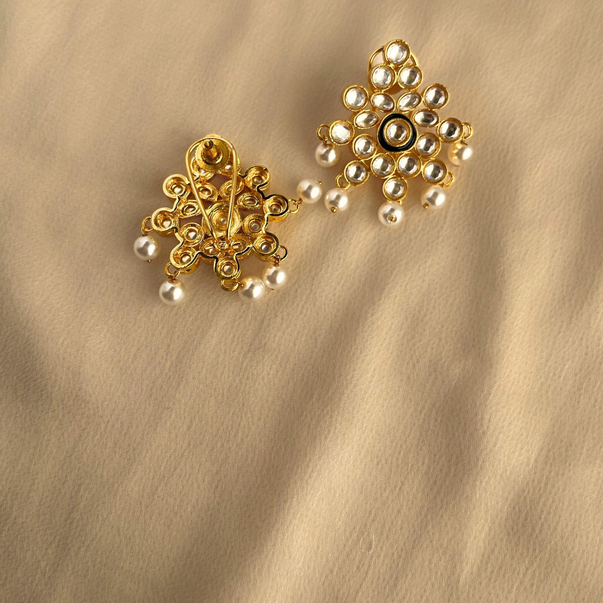 Kundan Stud Earring-10004 - Jewelit