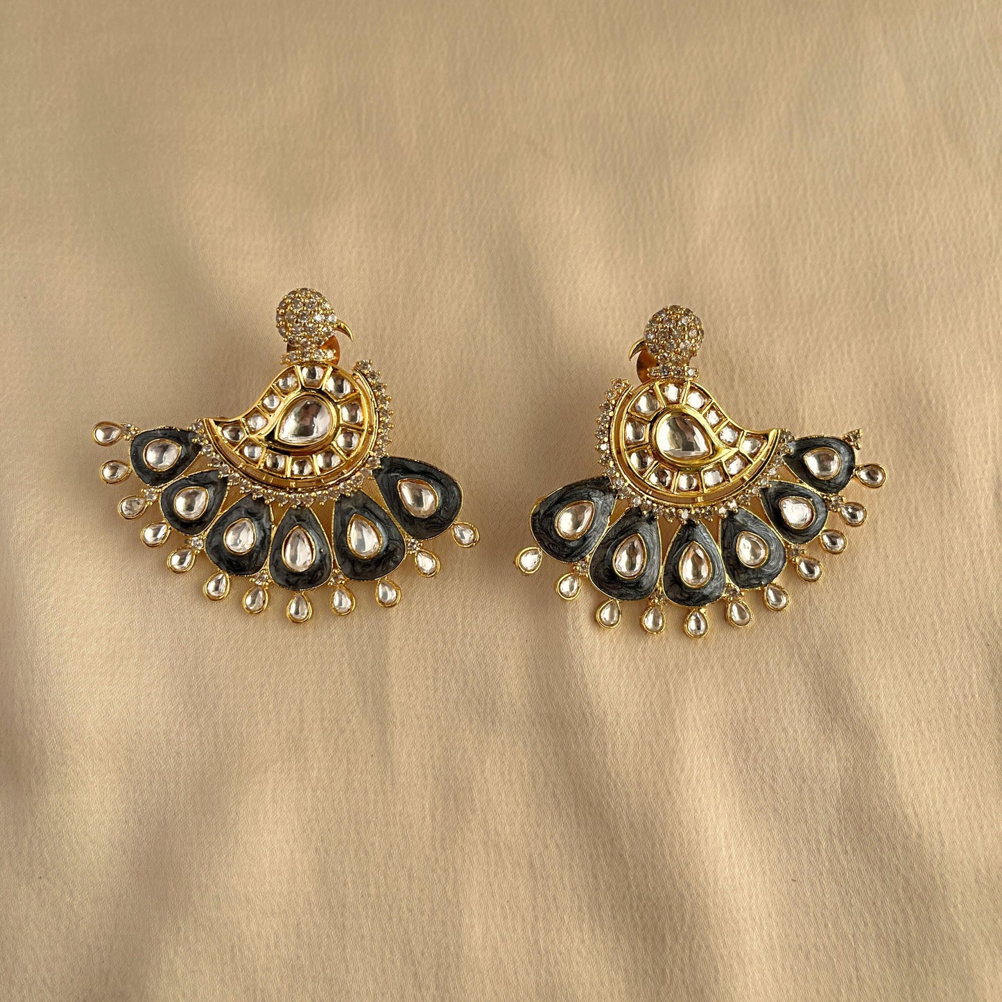 Big Kundan Studs 10002 - Jewelit
