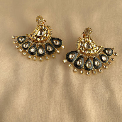 Big Kundan Studs 10002 - Jewelit