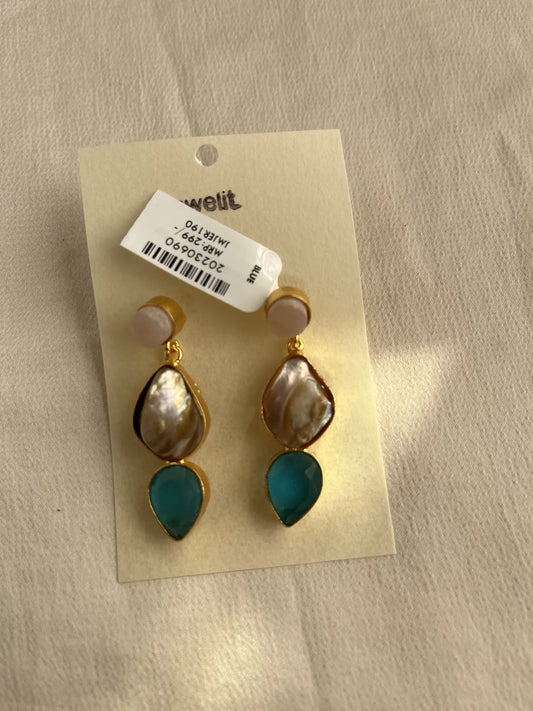 Gold Spirited 18K Plated Contemporary  Earrings  10072