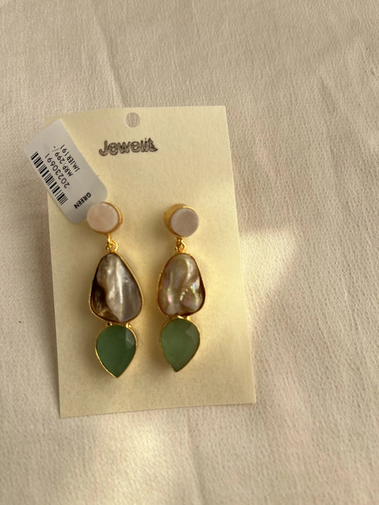 Gold Spirited 18K Plated Contemporary  Earrings  10075