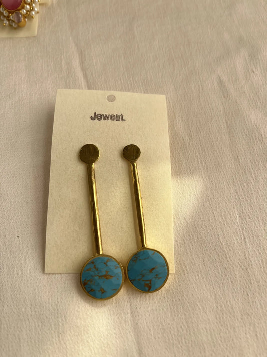 Gold Spirited 18K Plated Contemporary  Earrings  10077