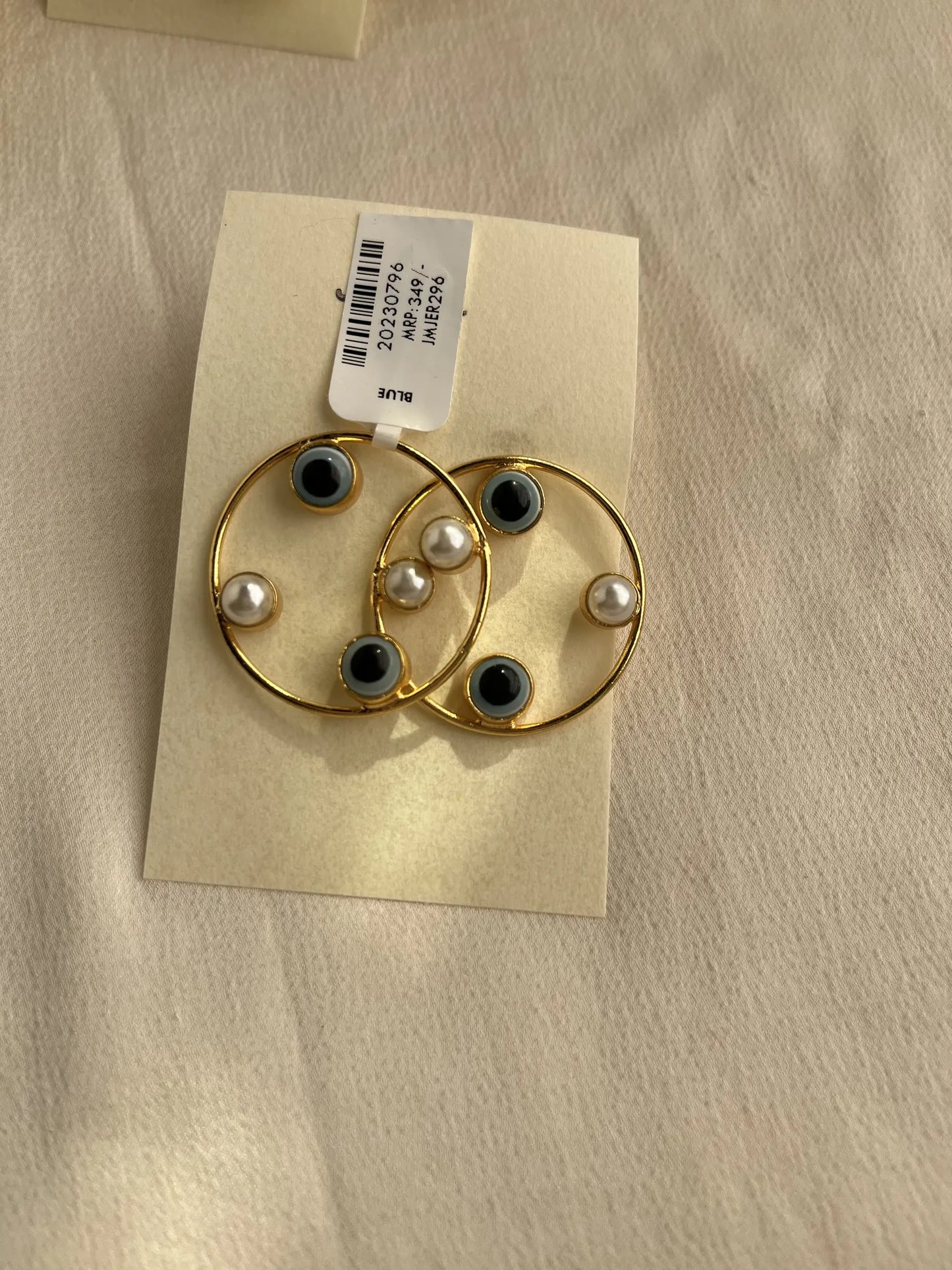 Gold Spirited 18K Plated Contemporary Earrings  10085