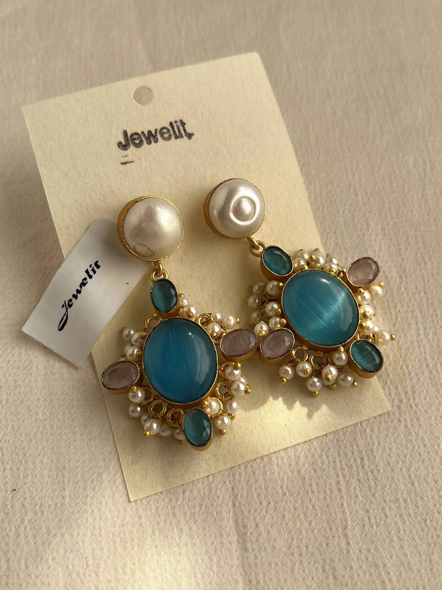 Gold Spirited 18K Plated Contemporary Earrings  10063