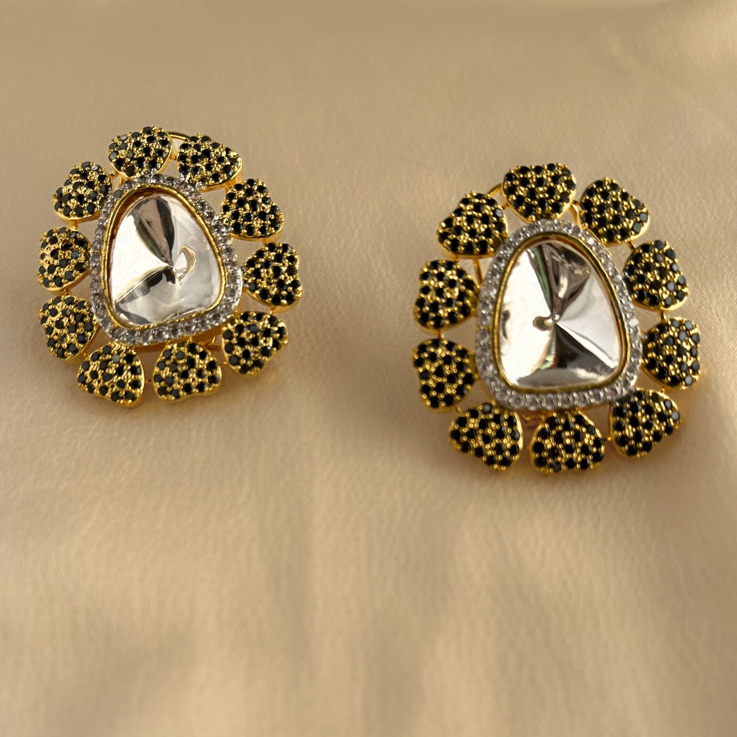 Big Kundan Studs 10001 - Jewelit