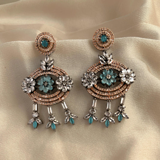 Cubic Zirconia Earrings-10009 - Jewelit
