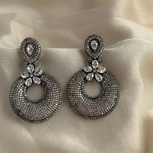Cubic Zirconia Earrings-10016 - Jewelit