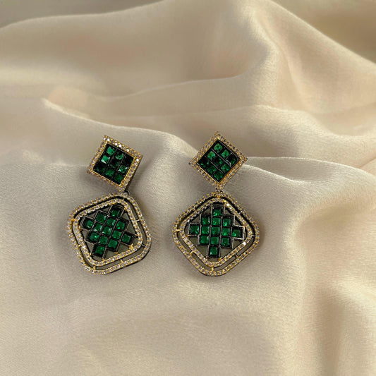 Cubic Zirconia Earrings-10014 - Jewelit