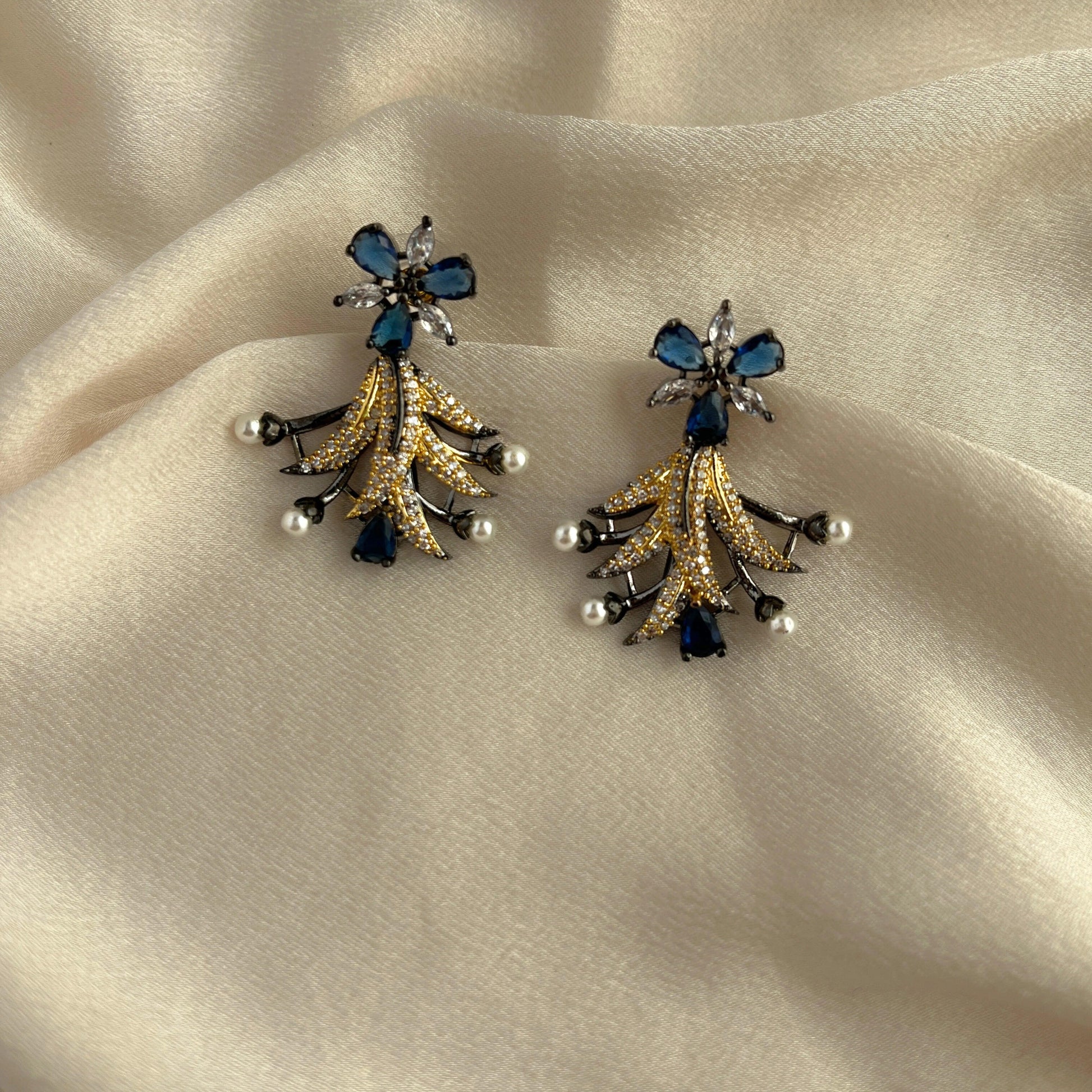 Cubic Zirconia Earrings-10022 - Jewelit