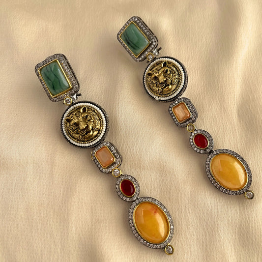 Sabyasachi Fine Earrings With Support Multi