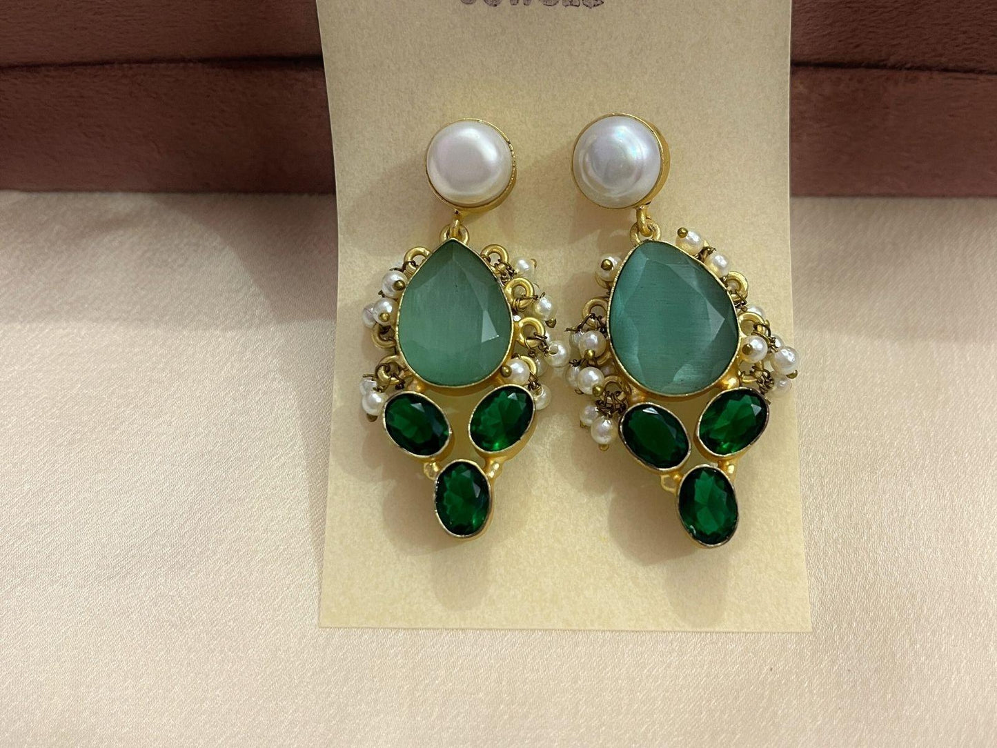 Gold Spirited 18K Plated Contemporary Earrings  10005