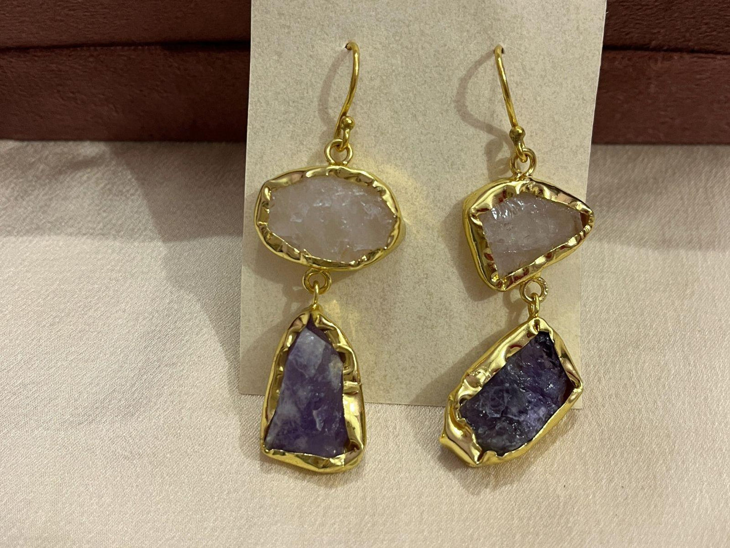 Gold Spirited 18K Plated Contemporary Earrings  10006