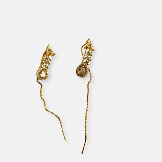 Cubic Zirconia Sui Dhaga Earrings-10037