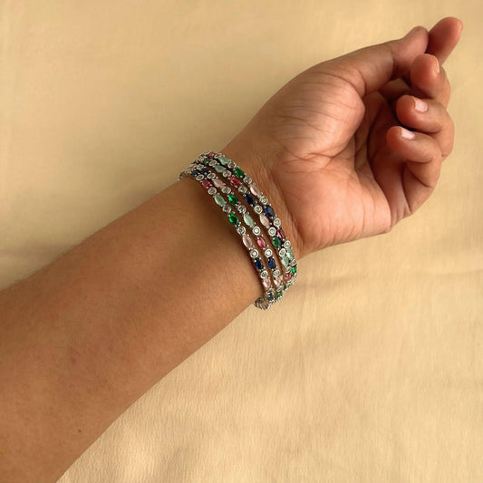Cubic Zirconia Bangles 10021
