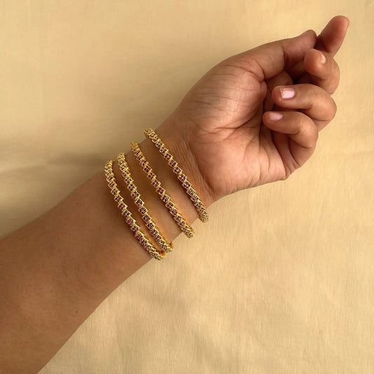 Cubic Zirconia Bangles 10033
