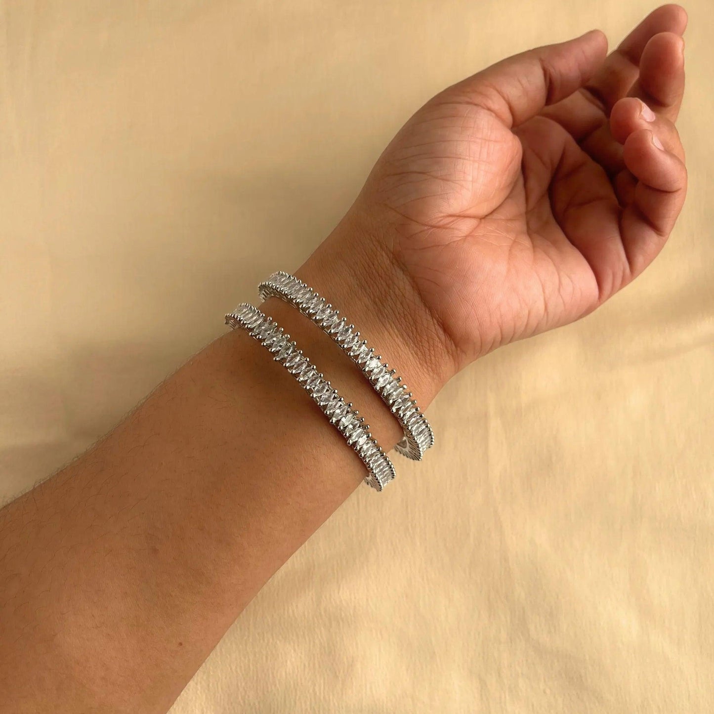 Cubic Zirconia Bangles 10026