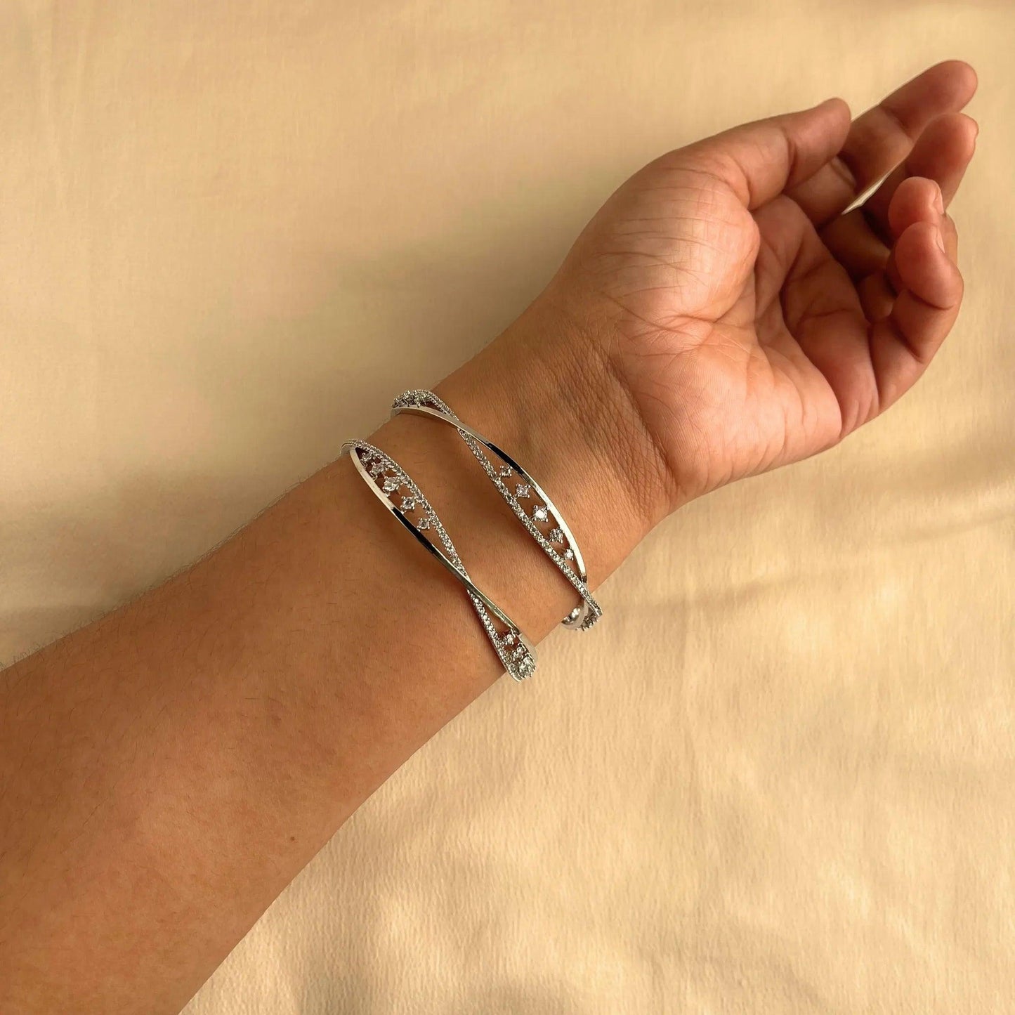 Cubic Zirconia Bangles 10027