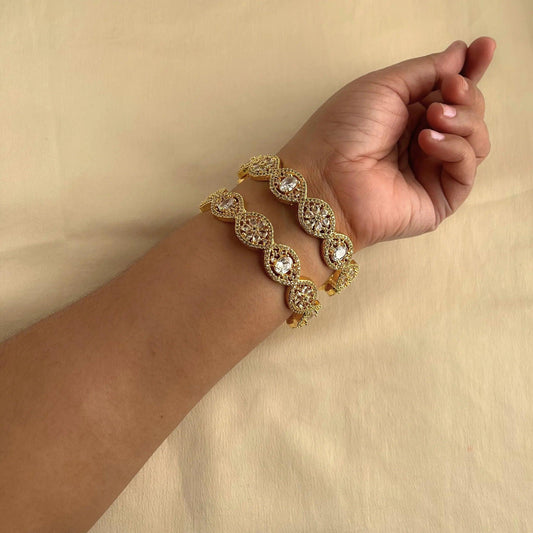 Cubic Zirconia Bangles 10018