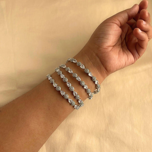 Cubic Zirconia Bangles 10028