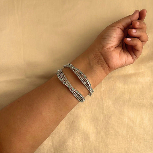 Cubic Zirconia Bangles 10008