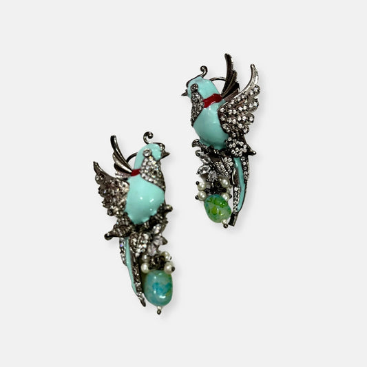 Cubic Zirconia Danglers Earrings-10057