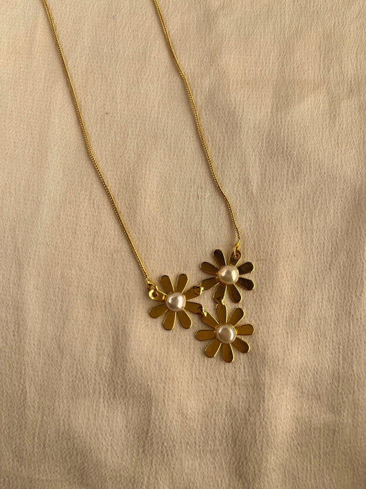 Gold Spirited 18K Plated Contemporary Necklace Set 10011 - Jewelit