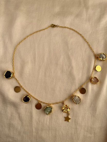 Gold Spirited 18K Plated Contemporary Necklace  10007 - Jewelit