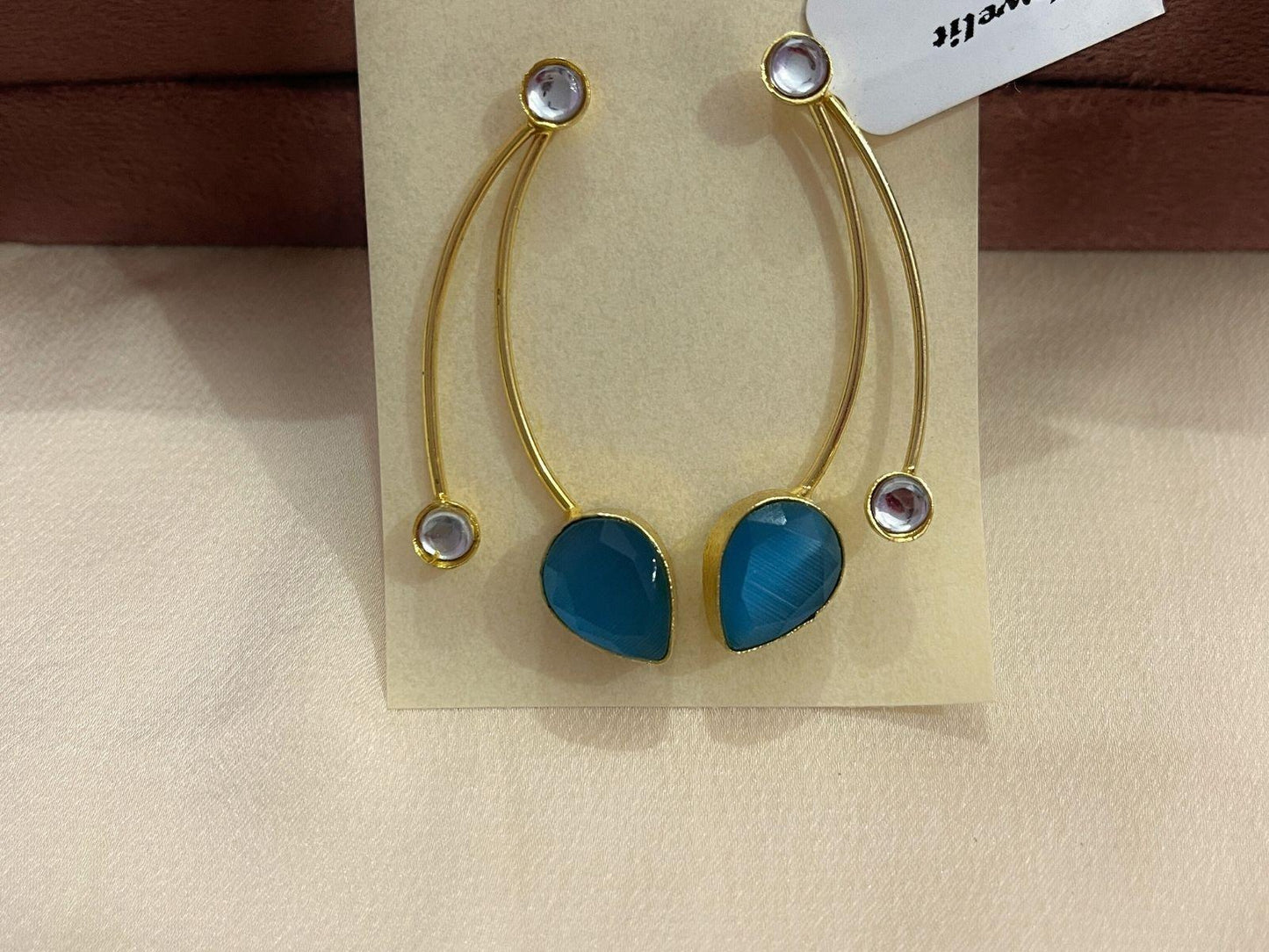 Gold Spirited 18K Plated Contemporary Earrings  10020
