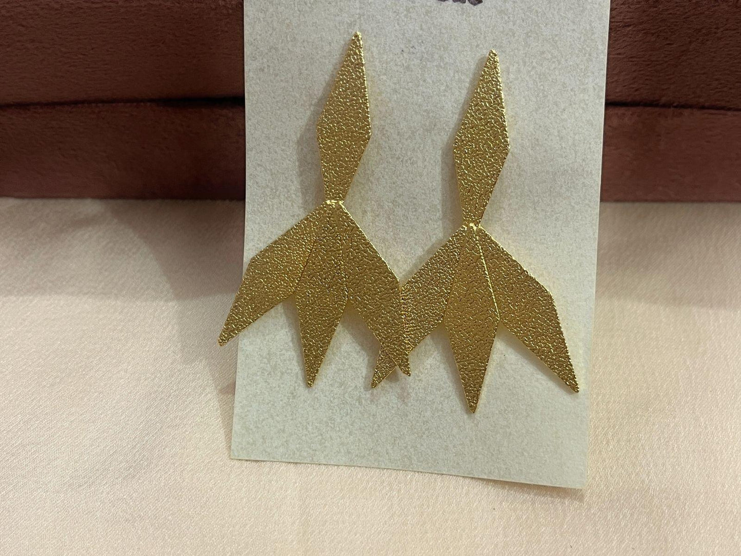 Gold Spirited 18K Plated Contemporary Earrings  10021