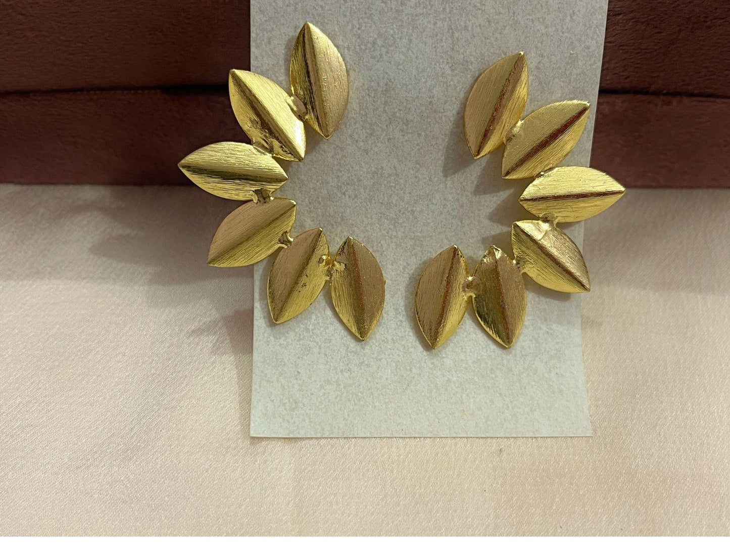 Gold Spirited 18K Plated Contemporary Earrings  10022